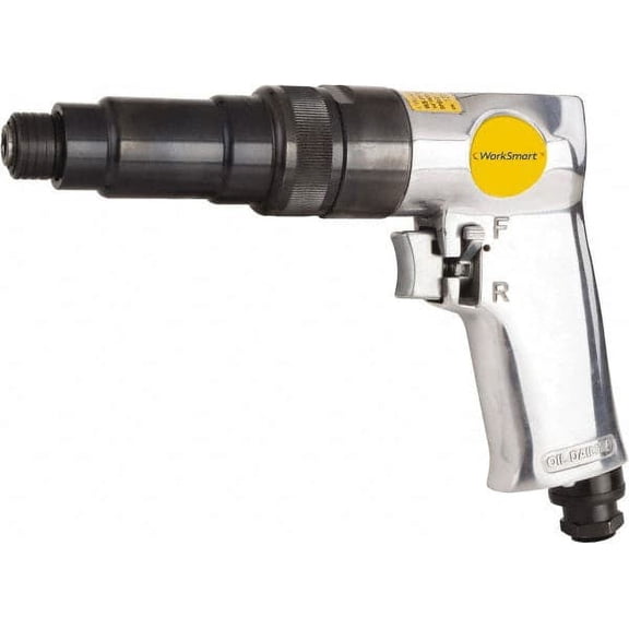 Value Collection 1/4" Bit Holder, 1,800 RPM, Pistol Grip Handle Air Screwdriver 2-1/2 to 5.8 Ft/Lb Torque, 1/4" Inlet, 4 CFM