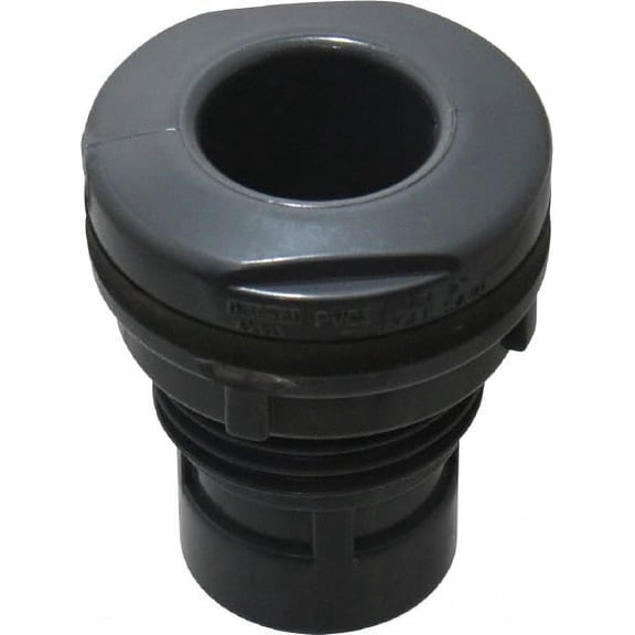 Value Collection 1" PVC Plastic Pipe Bulkhead Tank Adapter Schedule 80, Slip x FIPT End Connections