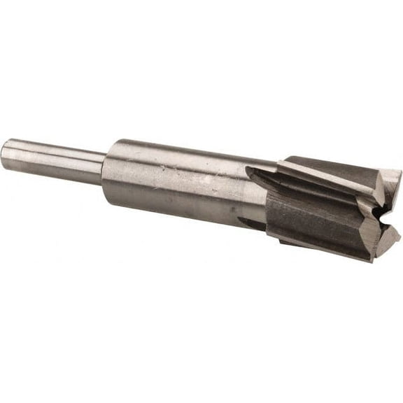 Value Collection 11/16" Diam, 1/4" Shank, Diam, 4 Flutes, Straight Shank, Interchangeable Pilot Counterbore