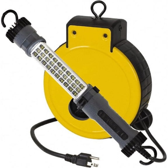 Value Collection 120 Volt, 5 Watt, Electric, LED Portable Drop Light Work Light 30' Cord, 1 Head, 300 Lumens, ABS