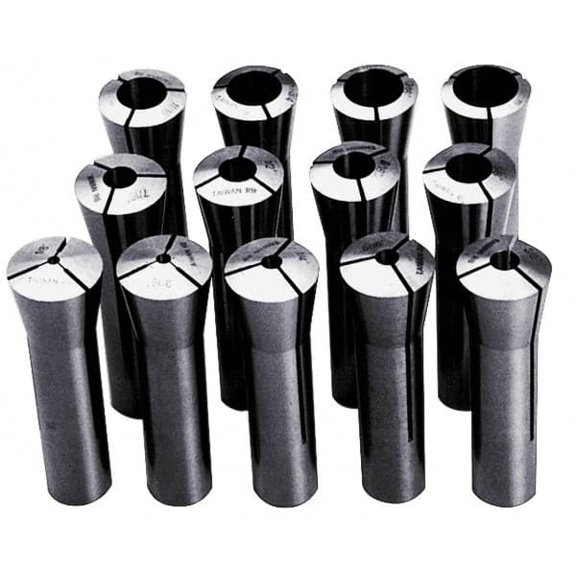 Value Collection 13 Piece, 1/8 to 7/8" Capacity, R8 Collet Set