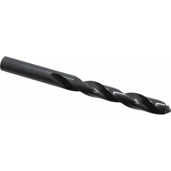 Value Collection 16.48mm 118 HSS Jobber Drill Oxide Finish, Right Hand Cut, Spiral Flute, Straight Shank, 7-1/8" OAL, Standard Point