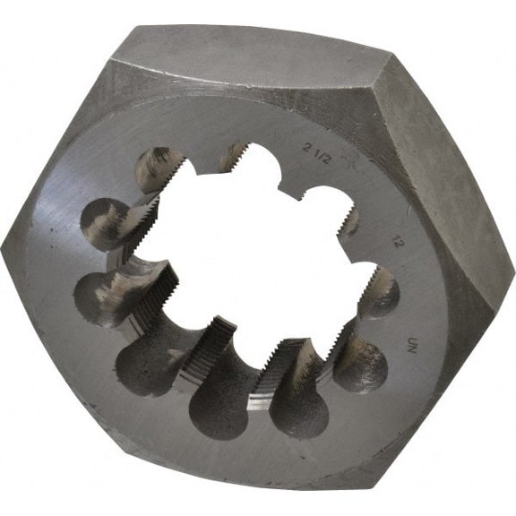 Value Collection 2-1/2 - 12 UNS Thread, 4-1/2" Hex, Right Hand Thread, Hex Rethreading Die