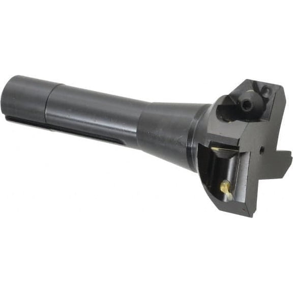 Value Collection 2-1/2" Cut Diam, 0.656" Max Depth, R8 Shank, 5-37/64" OAL Indexable Square-Shoulder End Mill TPG Toolholder, Uses TPC 32..., TPG 32., TPU 32. Insert Style