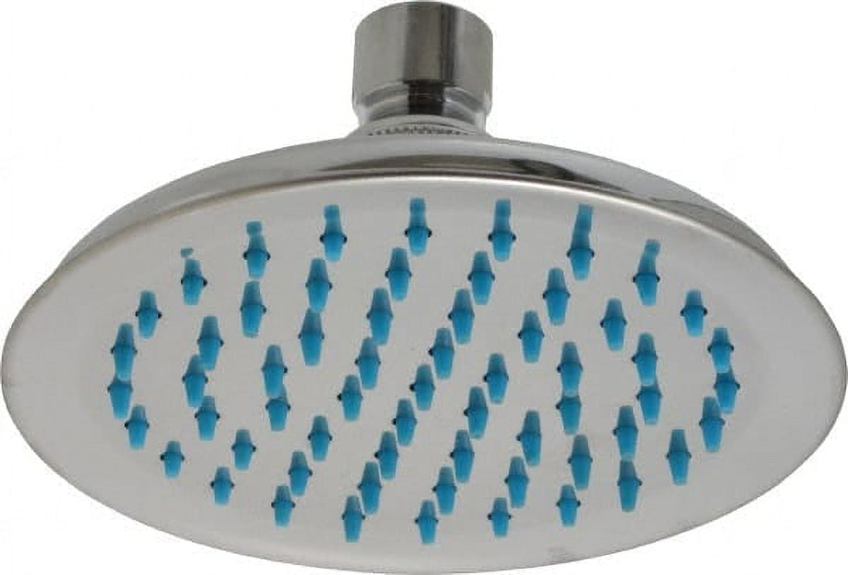 Chrome 5.5-Inch Round Rain Shower Head with Brass