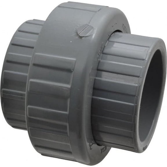Value Collection 2" CPVC Plastic Pipe Union with EPDM O-Ring Schedule 80, Slip x Slip End Connections