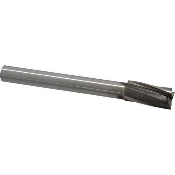 Value Collection 21/32" Diam, 1/2" Shank, Diam, 3 Flutes, Straight Shank, Interchangeable Pilot Counterbore