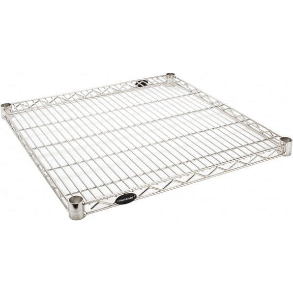Value Collection 24" Wide, 1.19" High, Open Shelving Accessory/Component Stainless Steel Finish, 24" Deep, Use with NuLine Units