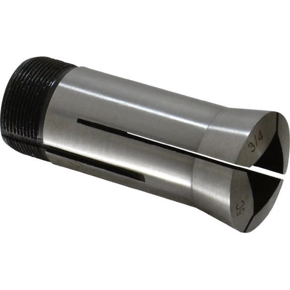 Value Collection 3/4" 5C Square Collet 3.28" Overall Length, 1.041-24 Internal Thread Size, Steel, 0.0039" TIR