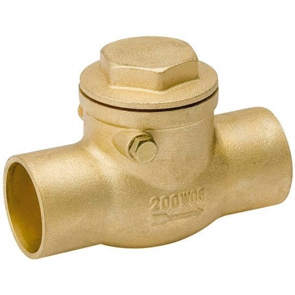 Value Collection 3/4" Brass Check Valve Check Swing, C x C, 200 WOG