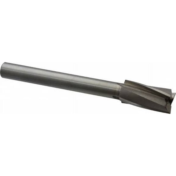 Value Collection 3/4" Diam, 1/2" Shank, Diam, 3 Flutes, Straight Shank, Interchangeable Pilot Counterbore