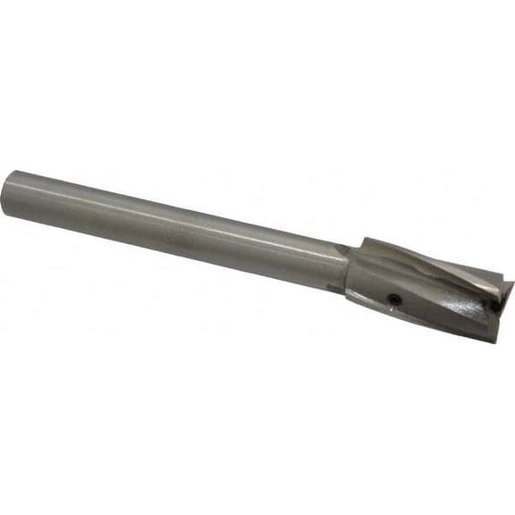 Value Collection 3/4" Diam, 1/2" Shank, Diam, 3 Flutes, Straight Shank, Interchangeable Pilot Counterbore