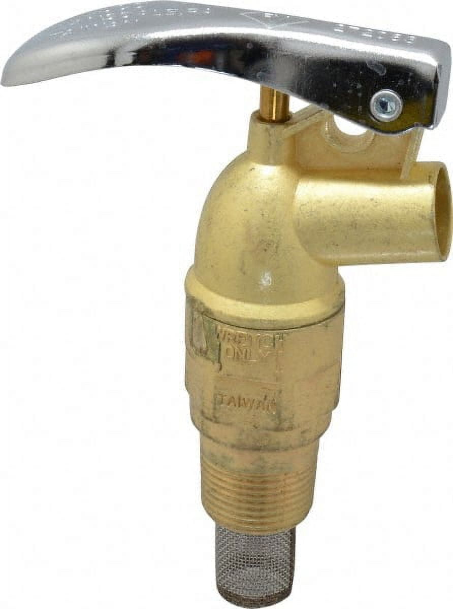 Value Collection 3/4" NPT Zinc Rigid Drum Faucet FM Approved, External Arrester, Self Closing