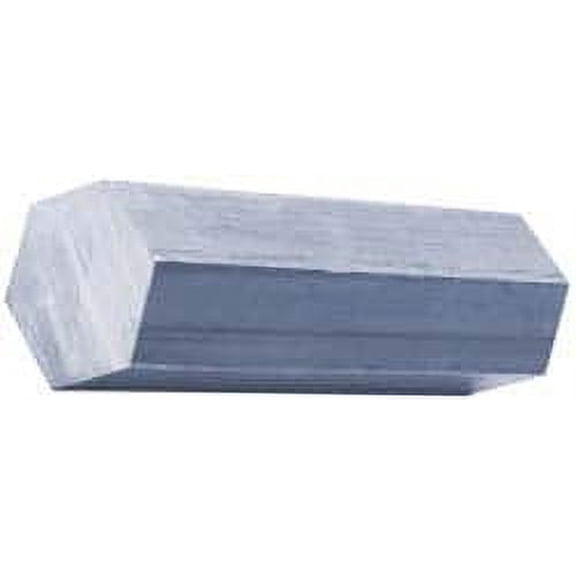 Value Collection 3/4" Width Across Flats x 24" Long, Aluminum Hexagon Bar Alloy 6061