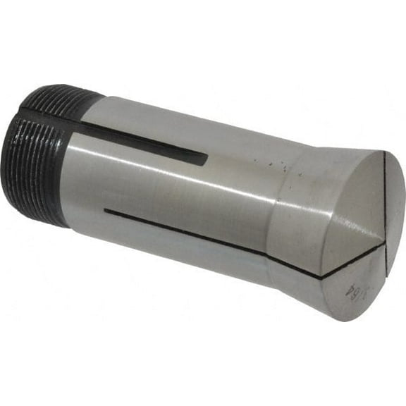 Value Collection 3/64" 5C Round Collet 3.28" Overall Length, 1.041-24 Internal Thread Size, Steel, 0.0005" TIR