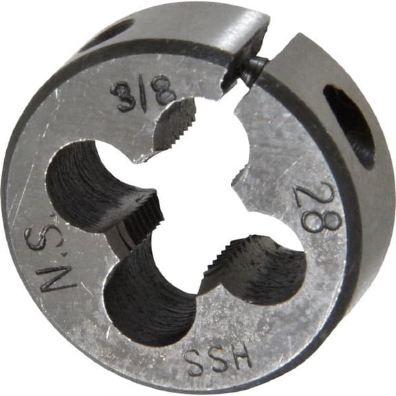 Value Collection 3/8-28 UNS High Speed Steel Round Adjustable Die