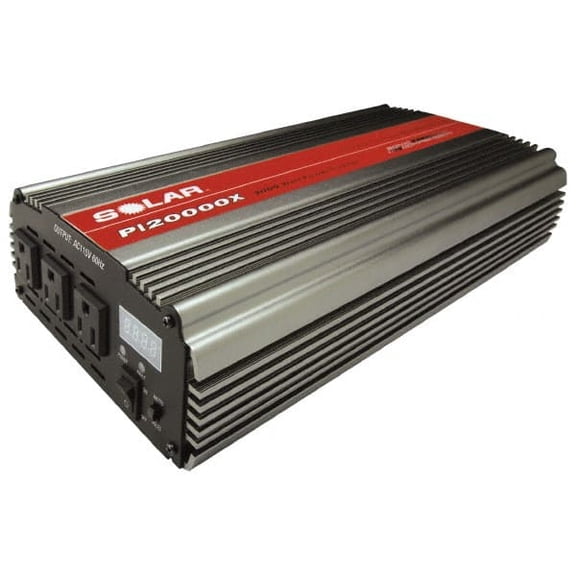 Value Collection 3 Connection, 12 VDC Input, 110 VAC Output, 4,000 Peak Wattage, Power Inverter 2,000 Watt Continuous Output Power