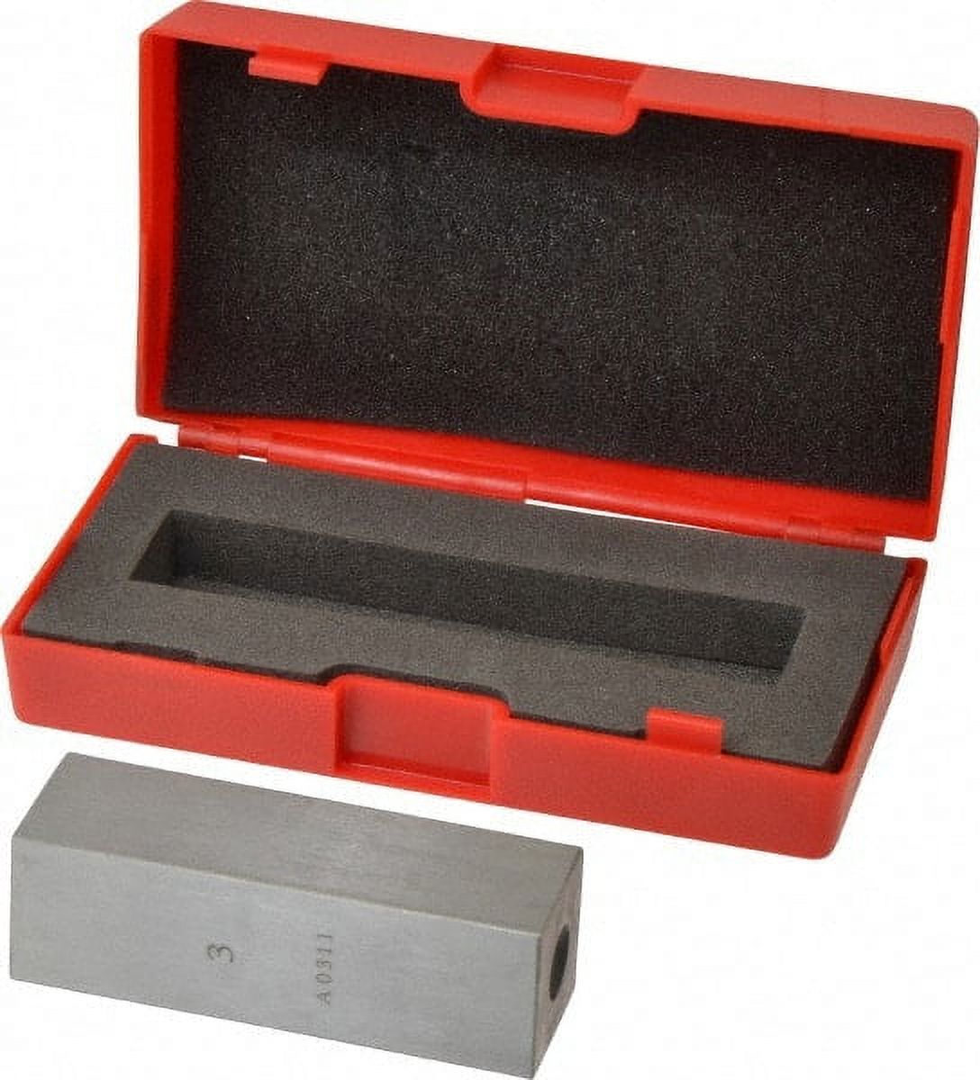 Value Collection 3" Square Steel Gage Block Accuracy Grade 0, Includes