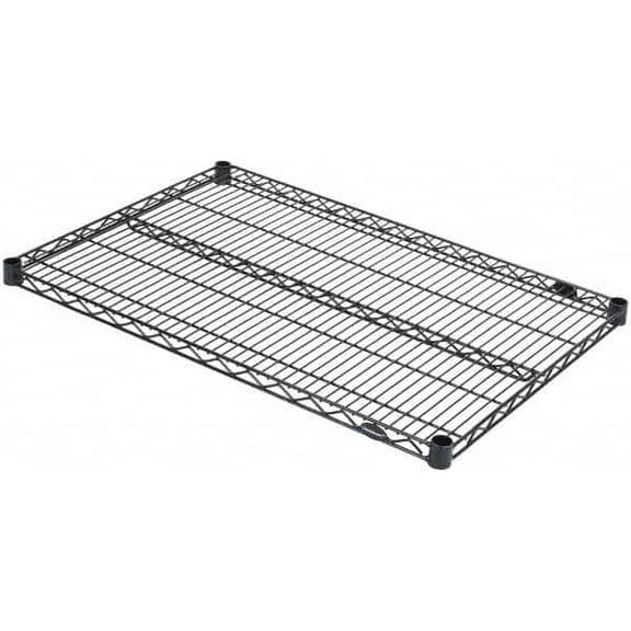 Value Collection 36" Wide, 1.19" High, Open Shelving Accessory/Component Black Powder Finish, 24" Deep, Use with NuLine Units
