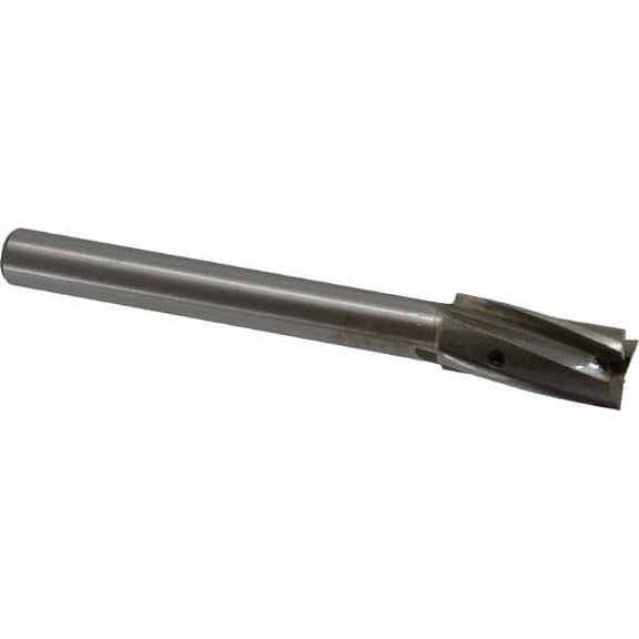 Value Collection 45/64" Diam, 1/2" Shank, Diam, 3 Flutes, Straight Shank, Interchangeable Pilot Counterbore