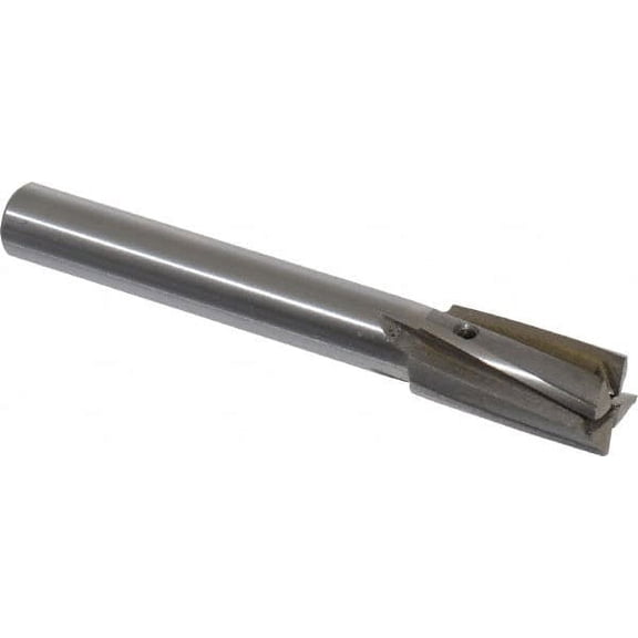 Value Collection 5/8" Diam, 1/2" Shank, Diam, 4 Flutes, Straight Shank, Interchangeable Pilot Counterbore