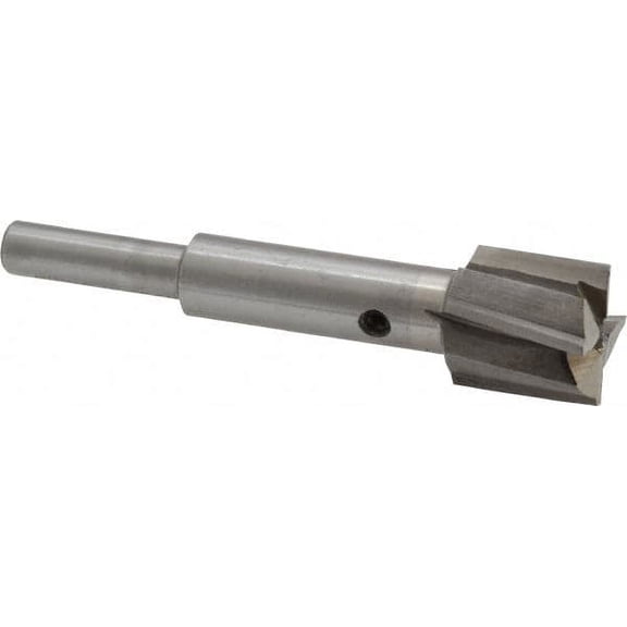 Value Collection 5/8" Diam, 1/4" Shank, Diam, 4 Flutes, Straight Shank, Interchangeable Pilot Counterbore