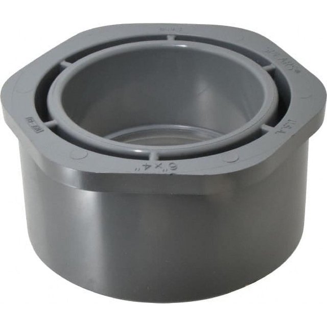 Value Collection 6 x 4" CPVC Plastic Pipe Bushing Schedule 80, Spig x Slip End Connections