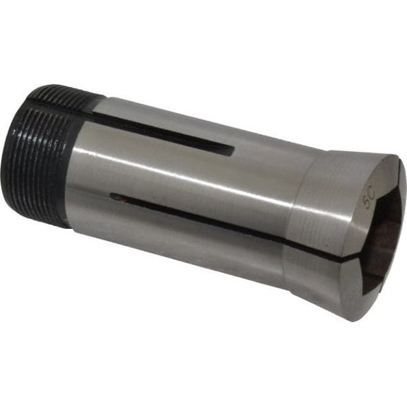 Value Collection 7/8" 5C Hex Collet 3.28" Overall Length, 1.041-24 Internal Thread Size, Steel, 0.0047" TIR