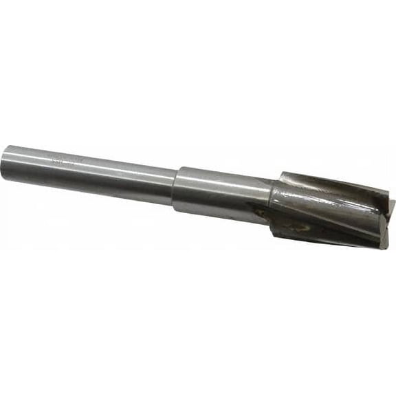 Value Collection 7/8" Diam, 1/4" Shank, Diam, 4 Flutes, Straight Shank, Interchangeable Pilot Counterbore