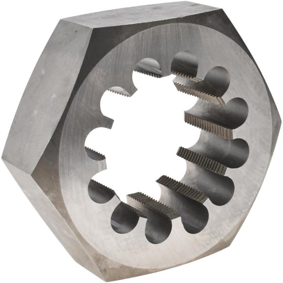 Value Collection 7" Hex Rethreading Die: Carbon Steel, 4-8 UNS Right Hand Thread