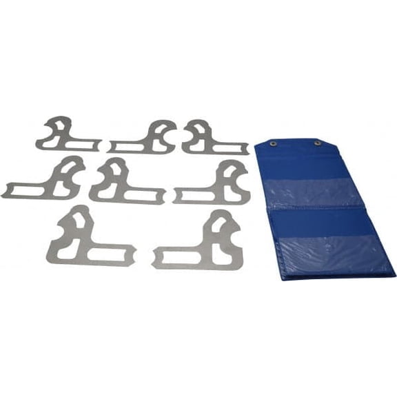 Value Collection 8 Pc, 9/16 to 1" Radius, Steel Radius Gage Set