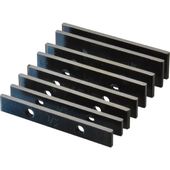 Value Collection 8 Piece, 3-1/2 Inch Long x 5/32 Inch Thick, Steel Thin Parallel Set