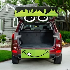 Value Green Monster Trunk-or-Treat Decorating Kit, Halloween, Party Decor, 9 Pieces