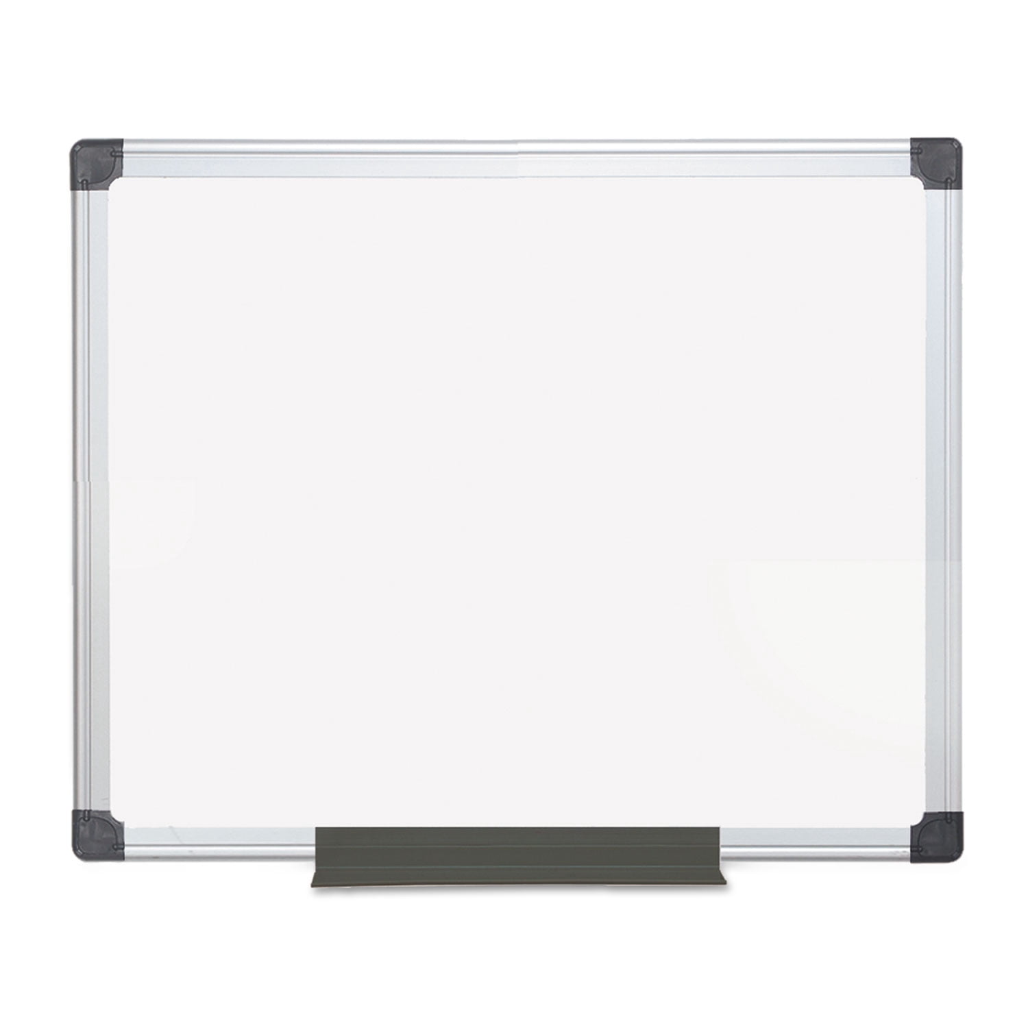 Dry Erase Board, Steel, 23 39/64 in, 35 13/32 in, Aluminum Frame, White, Matte