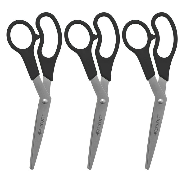 KleenEarth Basic Plastic Handle Scissors, 8 KleenEarth Basic Plastic Handle Scissors, 8