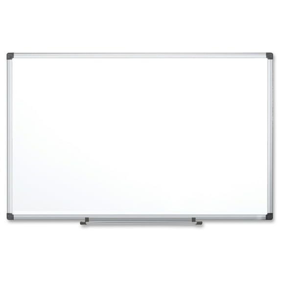 Bi-silque Platinum Plus Dry Erase Board - 96" Width X 48" Height - White Porcelain Surface - Silver Aluminum Frame - Film - Mount - 1 Each (cr1501170mv)