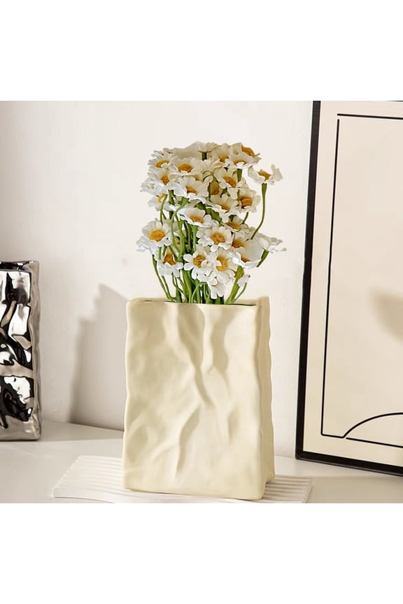 Value for Money, High-end Artificial Flowers Chamomile Artificial Flowers A Bundle of Six Branches Home Decoration Plastic Flowers Xmas Candles | Plastic, White, MIANHT