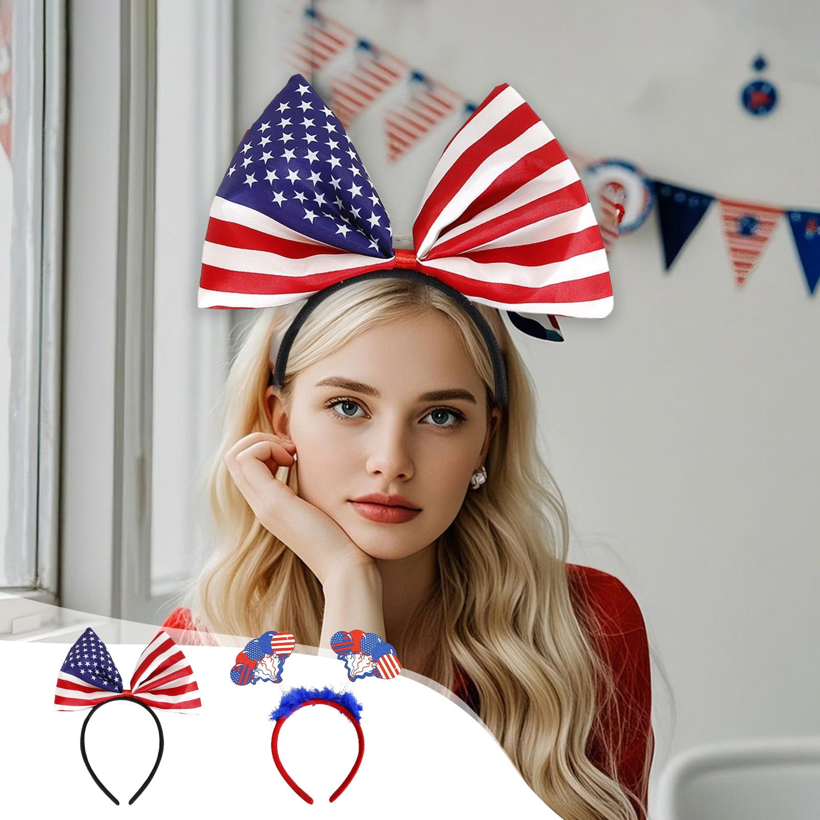 Value for Money,Independence Day Hair Bands, Party Decorations, Color ...