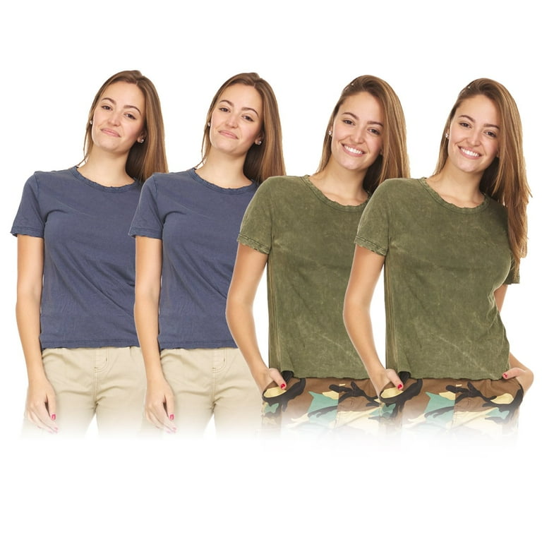 Pack of solid color t shirts on sale
