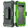 thumbnail image 1 of Value Pack for 6.4" Samsung Galaxy S10 Plus 360 degree Rotatable Kickstand Built in Screen 3-layer Protections Rugged Shock Resistant Belt Clip Holster Heavy Duty Hard Back Phone Case + [Black], 1 of 4