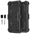 thumbnail image 1 of Value Pack ! for Apple iPhone 7 8 SE 2nd Gen (2020 Release) Phone Case 360° Cover Built In Screen Protector Clip Kickstand Holster Hybrid Shock Bumper (Black), 1 of 4