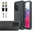 thumbnail image 1 of Value Pack Cables + For Samsung Galaxy A53 5G [SM-A536U] Phone Case Corner Guard Kickstand Hybrid Bumper Shock Cover with Screen Protector, 1 of 4