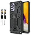 thumbnail image 1 of Value Pack Cables + for Samsung Galaxy A72 5G with Tempered Glass Phone Case Corner Guard Magnetic Kickstand Hybrid Slim Bumper Shock Cover, 1 of 4