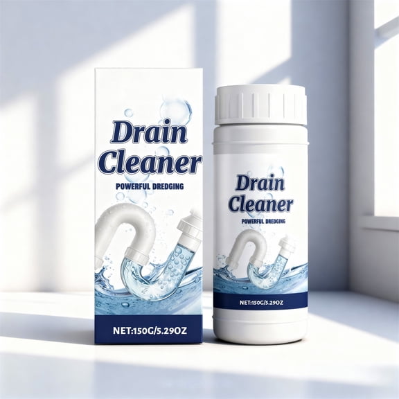 Value Pack Drain Cleaner, Powerful Dredging Sink Drain Cleaner for All Drainage Systems, Fresh Odorless Abflussreiniger for Kitchen Bathroom Toilet Balcony, 150G/5.29Oz