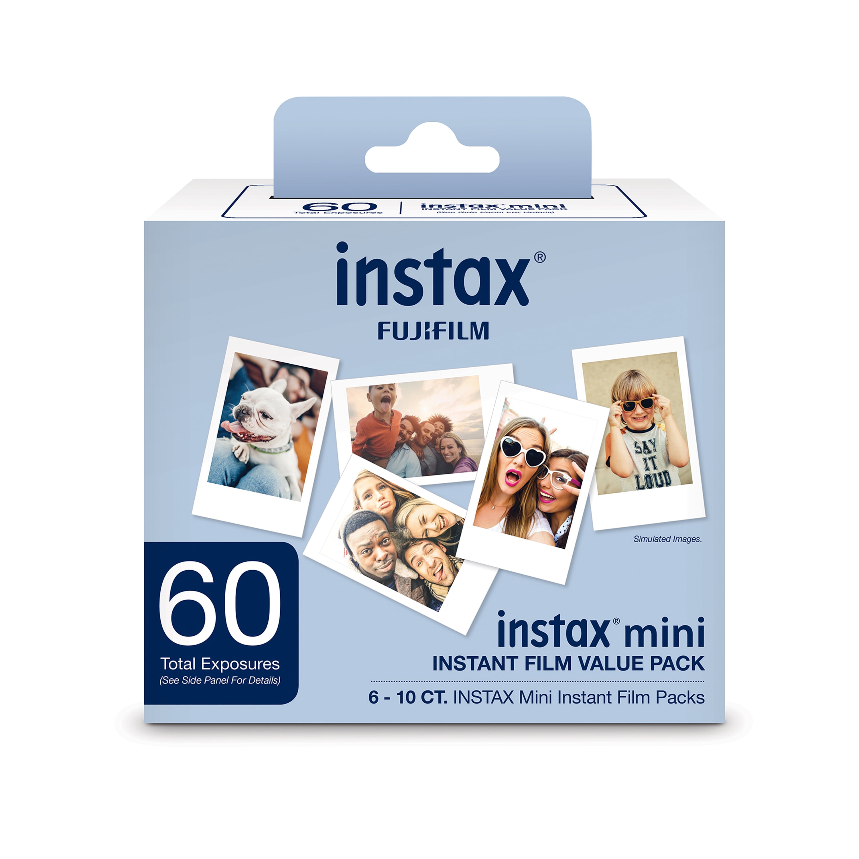 Fujifilm Instax Mini Instant Film (5 Pack, 100 Sheets) 20 Sticker Frames + Cleaning Cloth