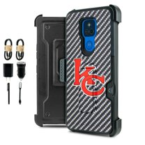 Value Pack ! For Motorola Moto G Play 2021 Card Slot Magnetic Phone Case 360° Cover Clip Kickstand Holster Hybrid Shock Bumper with Tempered Glass