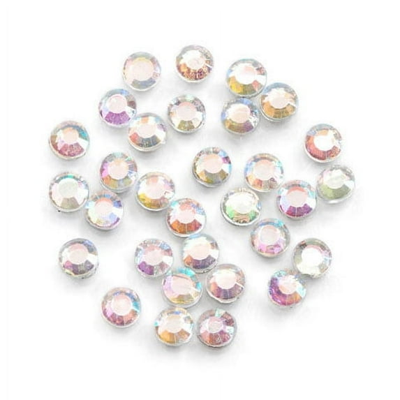Value Pack Hot Fix Glass Stones Crystal AB 5mm 400 pcs