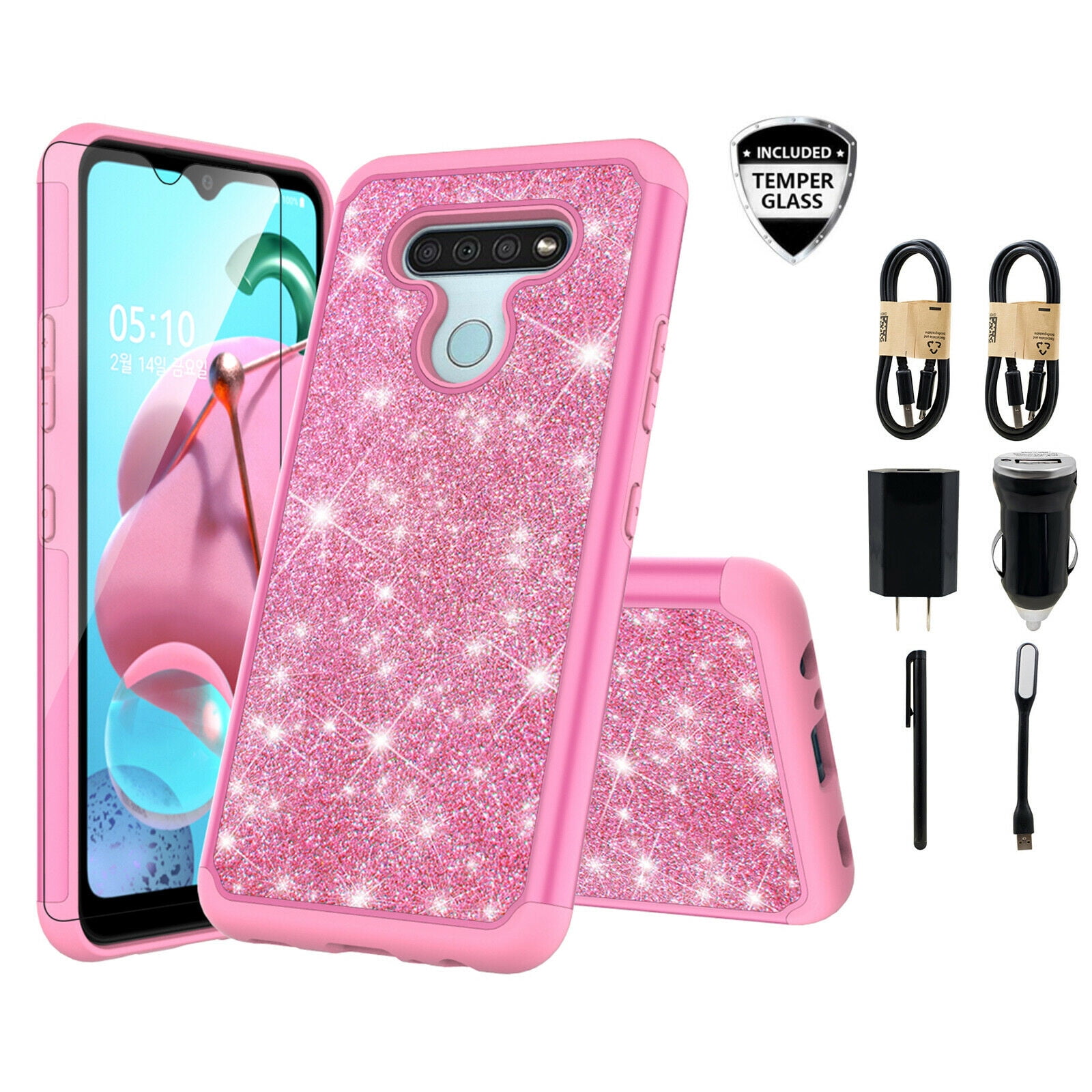 Value Pack and for LG Reflect LG K51 Q51 Case Phone Case Dual