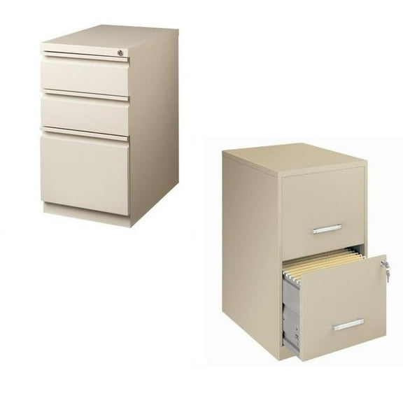 (Value Pack) Letter File Cabinet and Mobile File Cabinet