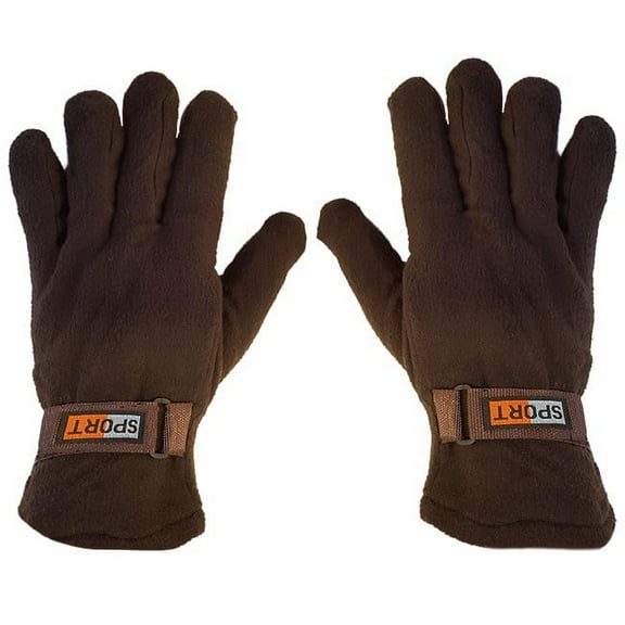 Value Pack Mens Subzeros Sport Fleece Lined Adjustable Warm Winter Gloves